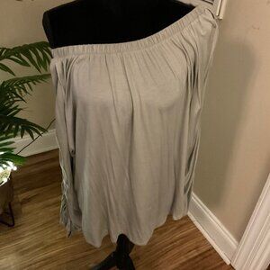 Free People Serenade Tee - Gray - Size M - NWT ( SKU#036)